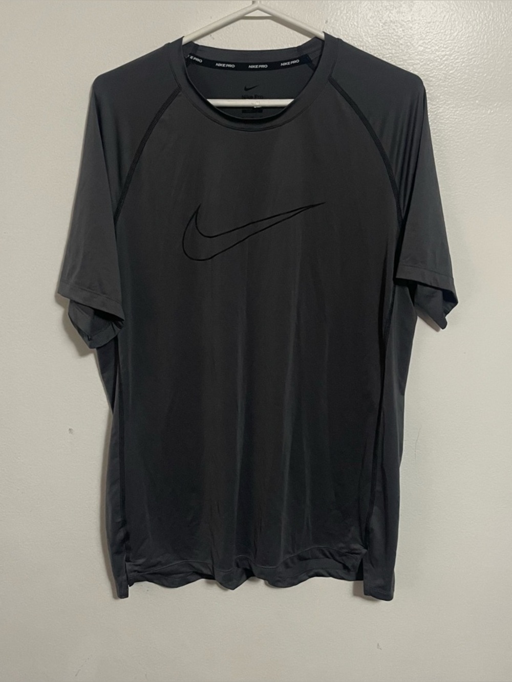 Grey Nike Pro Dri-Fit Slim Fit T-Shirt